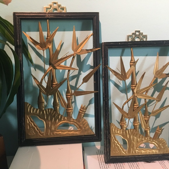 BAMBOO INSPIRED ART FRAMES SET OF 2 - Picture 3 of 7